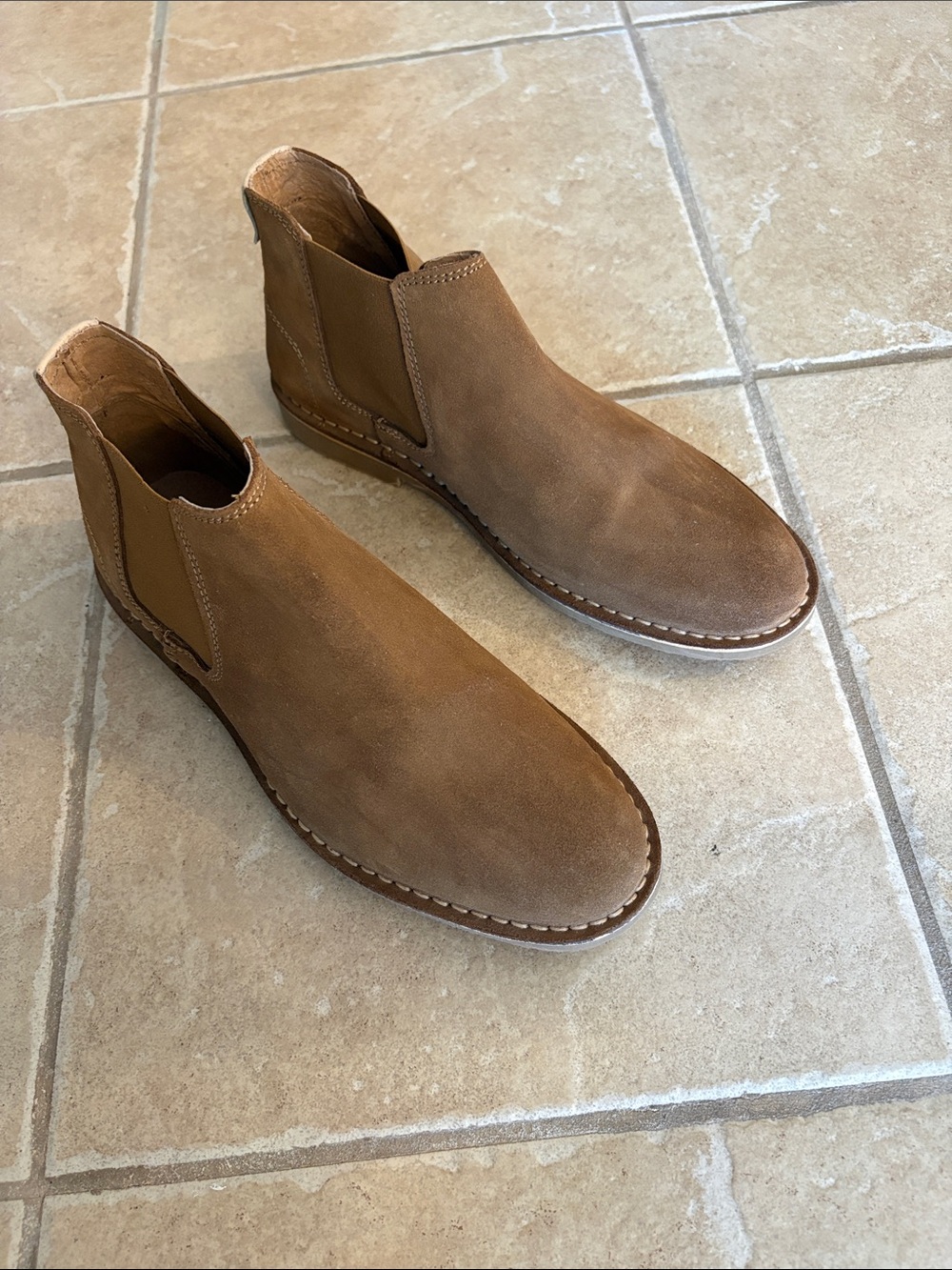 Men's Brown Suede Chelsea Boots